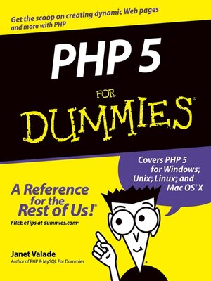 cover image of PHP 5 For Dummies